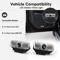 Proyector Láser LED de Bienvenida con Logotipo, Luz de Sombra Fantasma para Puerta de Coche Nissan