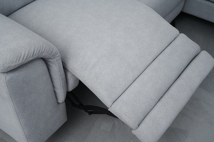 Sofá en forma de L para sala de estar, juego de sofás seccionales de tela ajustable gris <span class=keywords><strong>Euro</strong></span> - Product Image 6