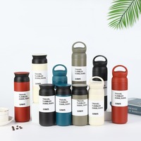 Bouteille d'eau isotherme en acier inoxydable de style japonais 350 ml/500 ml, tasse thermos à café pour le camping et la randonnée (vente en gros)