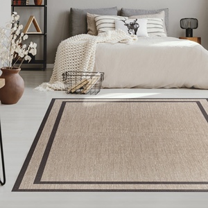 LIVING DECO LINE - Tapis en vinyle avec cadre doré 120X180CM - Product Image 1