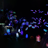 Lumières Fantastiques d'Avatar Créatives, Lumières de Jardin de Chrysanthème de Rêve pour la Scène d'Avatar, Décoration de Paysage Intérieur et Extérieur