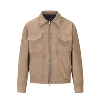 Blouson de travail unisexe en suède matelassé, dernière conception OEM, haute qualité, prix abordable, sur mesure, avec grandes poches zippées