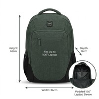 Sac à dos pour ordinateur portable vintage imperméable en tissu Oxford avec compartiment pour ordinateur portable, capacité de 20 à 39 L, pour l'école