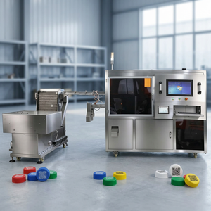 Machine <span class=keywords><strong>de</strong></span> marquage laser UV à alimentation automatique <span class=keywords><strong>de</strong></span> bouchons <span class=keywords><strong>de</strong></span> bouteilles avec autofocus, nouvelle intégration <span class=keywords><strong>de</strong></span> collecte <span class=keywords><strong>de</strong></span> données et d'inspection, anti-contrefaçon - Product Image 4