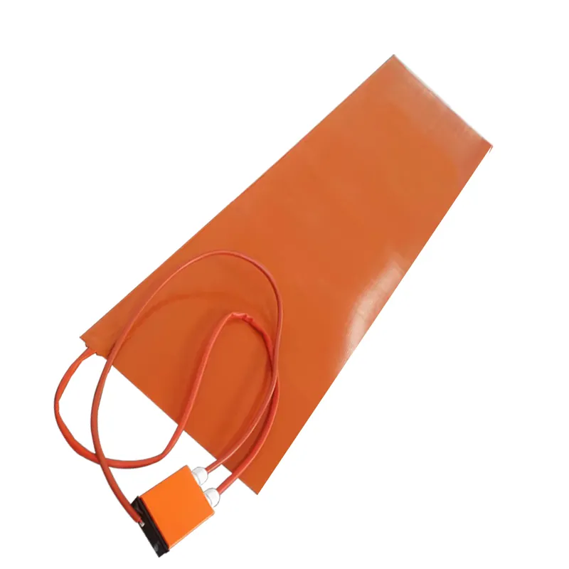 custom silicone heater silicone rubber thin heating mats with temperature controller self-regulating Nitrous Bottle Heater