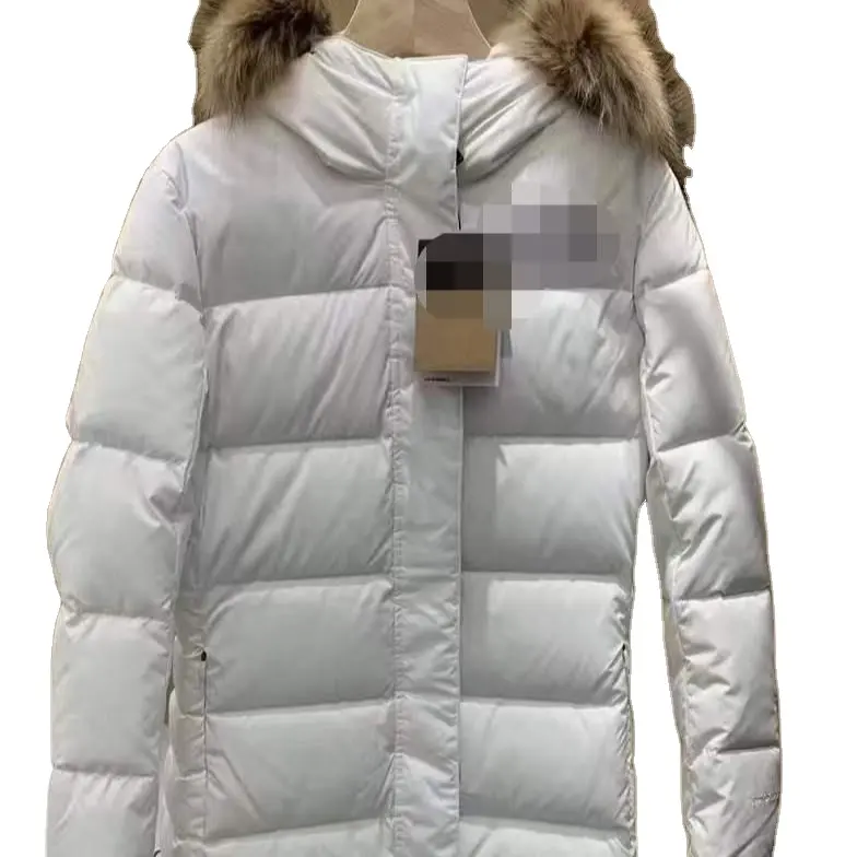 Factory Wholesale New Clearance Surplus Branded Good Quality Outdoor Tech Fleece Europe Winter Heat Fur Puffer Down Coat Jacket