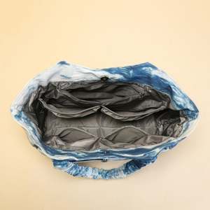 Gran oferta, bolso de compras de algodón de lona de tela de diseñador reutilizable para mujer, logotipo personalizado, Asa de cuerda impresa, venta al por mayor - Product Image 5