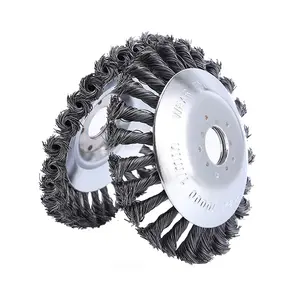 8 Inch 6 Inch Steel Wire Rotary Weeding Brush Cutter Lawn Mower Steel Wheel Weed Eater Grass Trimmer Head