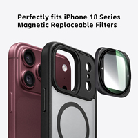 Filtre d'objectif d'appareil photo magnétique pour iPhone 18 Pro Max UV ND CPL VND 6XStar Mist Filter, accessoires de photographie mobile antichoc