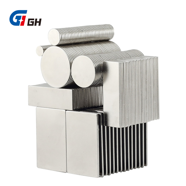 Industrial Permanent Magnets N52 Super Strong Disc Thin Flat Round Neodymium Magnet Rectangle Block Ndfeb Magnetic Material