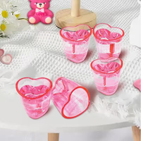 Verres à shot en plastique réutilisables en gros - Mini-tasses à bière en forme de cœur, verres à shot réutilisables adaptés pour le jus, la bière, la vodka