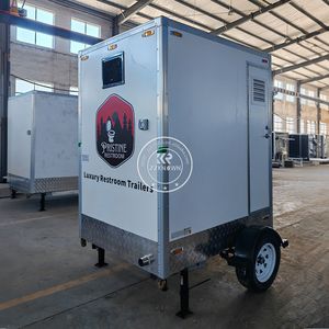 Baño Portátil Móvil para Camping y Exteriores, Contenedor Prefabricado, Remolque de Viaje, Inodoro Portátil con Agua - Product Image 1