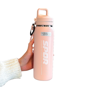 Bouteille isotherme colorée à large ouverture, prête à être expédiée, avec couvercle à ouverture <span class=keywords><strong>rapide</strong></span> <span class=keywords><strong>et</strong></span> sangle - Product Image 3