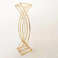Supports de centre de table en métal pour fleurs en gros, 60 cm et 80 cm de haut, pour décoration de mariage