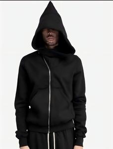 Felpa con Cappuccio Stile RO con Zip Obliqua, Cardigan Spesso, Felpa con Cappuccio <span class=keywords><strong>Dark</strong></span> High Street, Mantella per Coppie, Zip Completa, Felpe da Uomo - Product Image 2