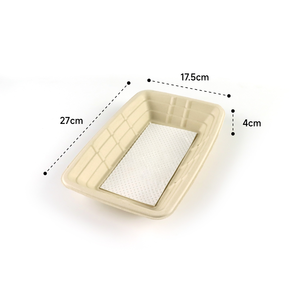 luxury jewelry packaging molded pulp tray sugarcane bagasse manufacturer