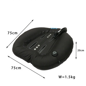 Equipo de Buceo: BCD de Montaje Trasero para Buceo Técnico con Doble Tanque, Ala de Nylon Portátil de 60 LBS con Ranuras para Correas de 4 Pulgadas - Product Image 3