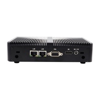 Mini PC sans ventilateur Intel Celeron N2810 N2840 J2900 j4125 Quad Core Windows7/8/10 Mini ordinateur HD VGA WiFi double LAN TV Box