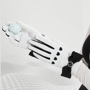 Chất <span class=keywords><strong>l</strong></span>ượng cao chống trượt phụ nữ phải tay trái Găng Tay Golf cabretta da Bowknot Kem Chống Nắng Phong Cách Hàn Quốc - Product Image 1