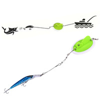 4 Tailles Accessoire de Pêche Directionnelle en Mer Réglable Pêche à la Traîne Disque Plongeur
