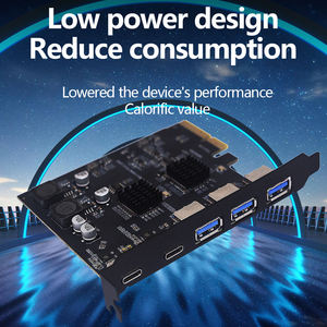 TISHRIC USB <span class=keywords><strong>3.2</strong></span> การ์ดขยาย GEN2 10Gbps PCI-E 4X อะแดปเตอร์ <span class=keywords><strong>3</strong></span> พอร์ต TYPE-C+<span class=keywords><strong>2</strong></span> พอร์ต USB <span class=keywords><strong>3.2</strong></span> เซียงซัว ASM3142 ชิป - Product Image 5