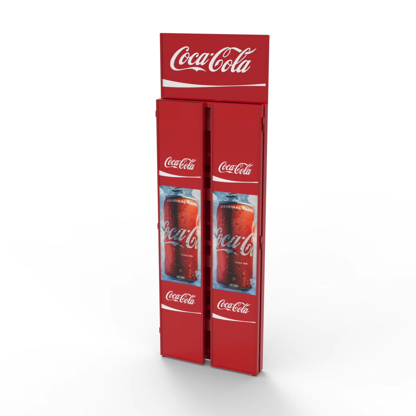 Apache 4-Tier Metal Beverage Cans Drinking Bottles Display Rack Foldable Floor Standing Advertising Custom Logo for Retail Shops — view 6
