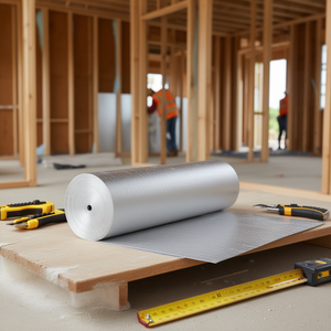 Rouleau d'isolation thermique en mousse EPE avec feuille d'aluminium double face, 48 pouces x 100 pieds, matériau d'isolation thermique - Product Image 2