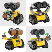 Más de 200 Piezas de Mini Robots Wall-e, Bloques de Construcción MOC, Kits de Ladrillos DIY, Juguetes Creativos para Niños, Regalos para Niños y Adultos