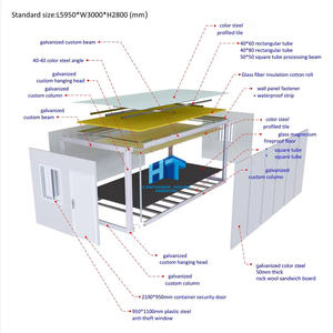 Maison familiale luxueuse de 20 pieds ou 40 pieds, maison modulaire <span class=keywords><strong>en</strong></span> conteneur, maison préfabriquée moderne détachable pour les loisirs et les <span class=keywords><strong>vacances</strong></span> - Product Image 3