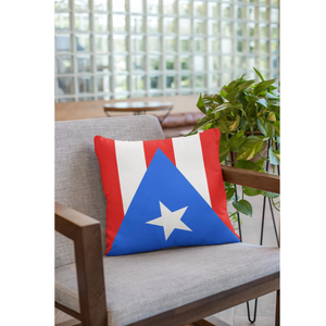 ปลอกหมอนลายธงชาติเปอร์โตริโก ปลอกหมอนลายธงชาติคิวบา ปลอกหมอนทรงสี่เหลี่ยม ของตกแต่งบ้าน โซฟา ห้องนอน ห้องนั่งเล่น ขนาด 18 x 18 นิ้ว - Product Image 4