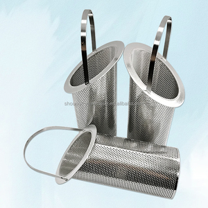 OEM 1 2 3 mm Öffnung Perforierter Kegelfilter Rostfreier 304 316 Edelstahl-Zylinderfilter zum Sieben - Product Image 3