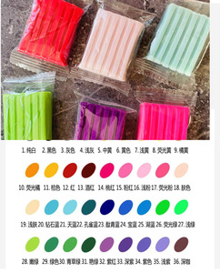 Kit de fabrication de bijoux en argile polymère écologique à séchage à l'air, 24+ couleurs, ensemble <span class=keywords><strong>d</strong></span>'outils, four de modelage professionnel, cuisson en vrac, vente en gros - Product Image 3