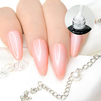 Fournitures pour ongles : Gel vernis laiteux blanc 15ml, liquide pour ongles, couche de finition UV, gels vernis