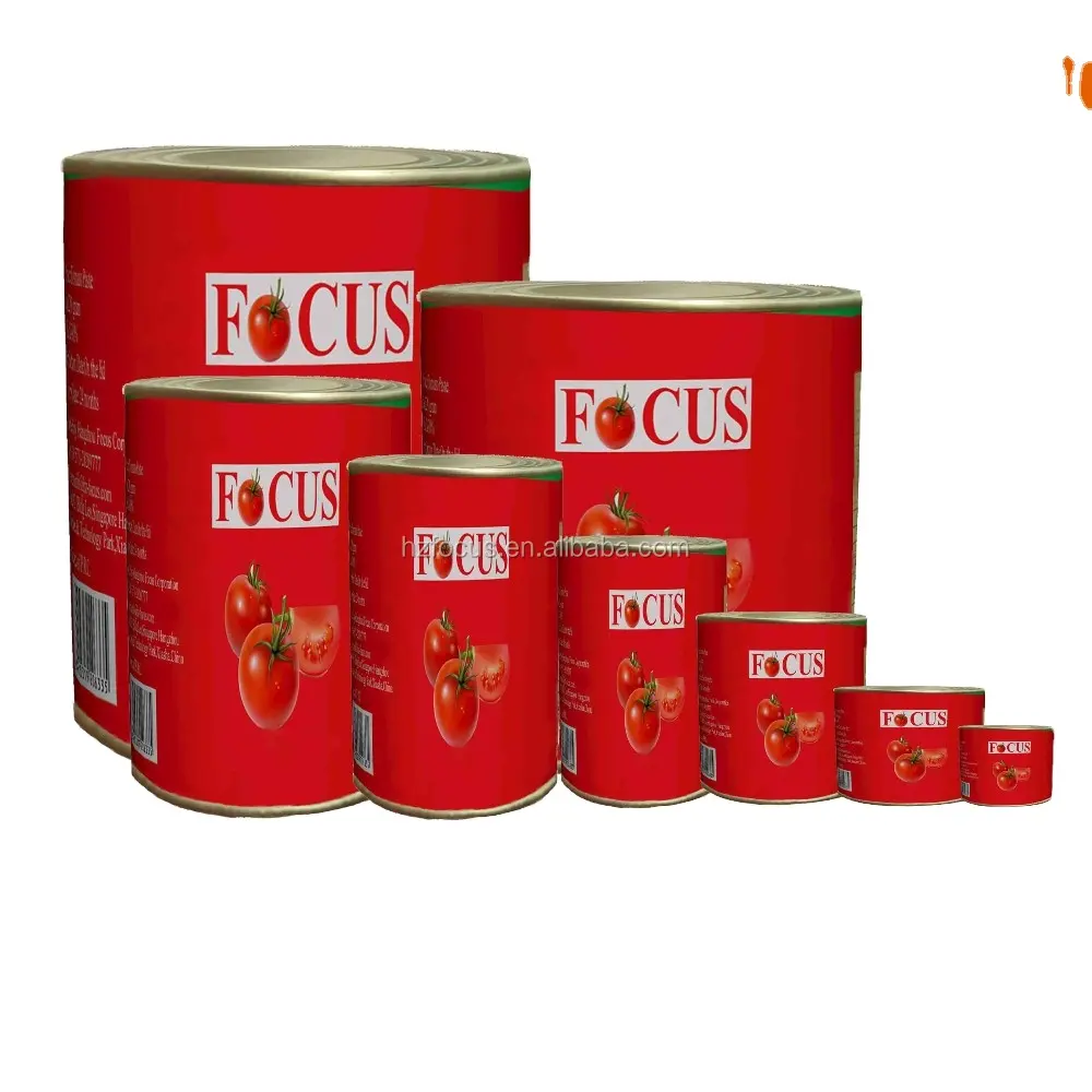 Domates püresi ambalaj 198g/400g/800g/850g/1kg/2.2kg/4.5KG domates kaynağı