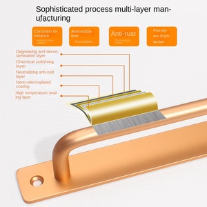 Balcony Door Accessories <strong>Handles</strong> Pulls With Plate <strong>Aluminum</strong> Alloy Bypass Slidng Closet Barn Door <strong>Handle</strong>