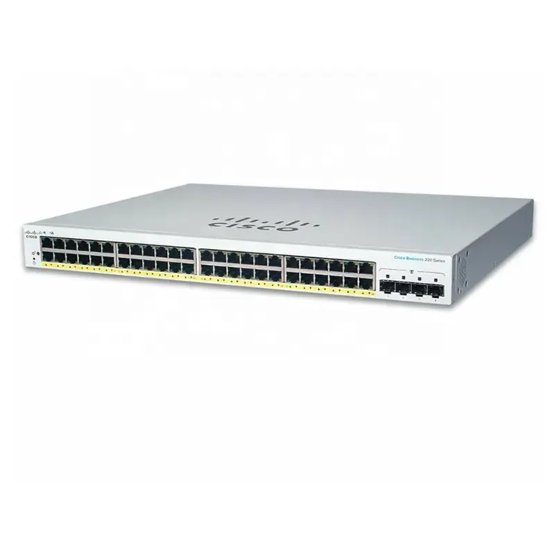 NOUVEAU commutateur Ciscos CBS220-48T-4G-CN CBS220 24 ports Gigabit POE + 4 ports SFP X1G Commutateur réseau CBS220-48T-4G-CN
