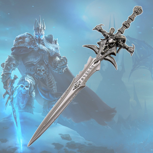 Réplica de Espada de Metal de 14 cm de Frostmourne de <span class=keywords><strong>Warcraft</strong></span>, Modelo de Arma del Rey Lich, Objeto Coleccionable, 24 g - Product Image 1