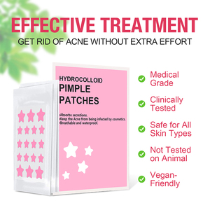แผ่นปิดแผลสิวแบบใสไฮโดรคอลลอยด์ 36 ชิ้น ยี่ห้อส่วนตัว สำหรับรักษาสิวและรอยแดง - Product Image 2
