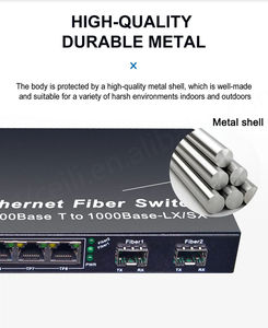 Factory Hot Selling Gigabit Network <b>Switch</b> 2 SFP 4 RJ45 Optic Transceiver Media Converter BIDI 20KM <b>Poe</b> <b>Switch</b> Ethernet <b>Switch</b> - Product Image 4