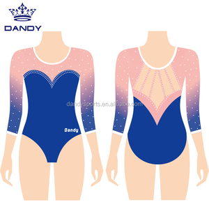 Venta al por mayor baile rítmico sin mangas de chicas jóvenes <span class=keywords><strong>en</strong></span> gimnasia leotardos - Product Image 2