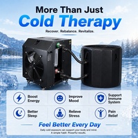 Refroidisseur d'eau pour bain de glace 1HP avec filtre, télécommande WiFi intelligente et pompe pour la thérapie de récupération par immersion froide