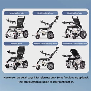 Silla de Ruedas Eléctrica Ultraligera de 9.8 kg con Batería de Litio de 10A, 12A o 20A, Fabricada en Aleación de Aluminio, Ligera y Plegable - Product Image 5