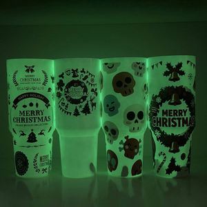 1200ml Customizable Glow Dark Sublimation 40oz Travel Car Tumbler <b>Double</b> <b>Wall</b> Insulated Stainless Steel Tumblers Sublimation - Product Image 3