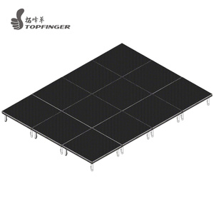 Structure <span class=keywords><strong>de</strong></span> scène légère en aluminium à 4 pieds, pour tapis, légère, antidérapante, facile à installer, réglable pour la <span class=keywords><strong>location</strong></span> - Product Image 4