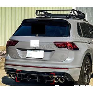 Difusor de Parachoques Trasero para Auto, Spoiler Negro Brillante, Pieza de Modificación para Volkswagen Tiguan 2017-2021, Accesorios para Auto - Product Image 4