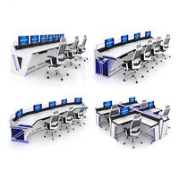 Kehua Fuwei Angles de surface de travail réglables Conception ergonomique pour réduire la fatigue Centre de commande Surveillance Bureau Console d'expédition