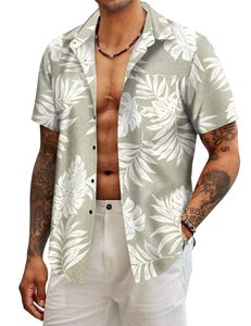 Camisa de Playa de Manga Corta de Secado Rápido con Estampado Floral Hawaiano, Estilo Casual para Hombre y Mujer, Talla XL, Nueva Colección Verano 2026 - Product Image 5