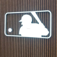 Décoration murale personnalisée avec logo 3D LED RGB Logo d'équipe de baseball personnalisé pour chambre à coucher, mariage, anniversaire ou bar Nom de l'entreprise