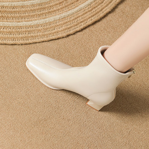 <span class=keywords><strong>Botines</strong></span> de Tacón Medio Cómodos y Suaves, Nuevos y en Oferta, Botas Cortas para <span class=keywords><strong>Mujer</strong></span> con Estilo Discreto - Product Image 4