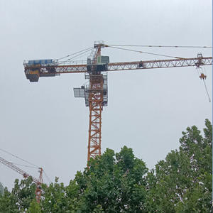 Grue à tour à tête plate Zoomlion Heavy Industry QTZ80 5610 d'occasion, portée de bras 6t, longueur 56m, boîte de vitesses PLC, Chine, prix bas, en vente - Product Image 1
